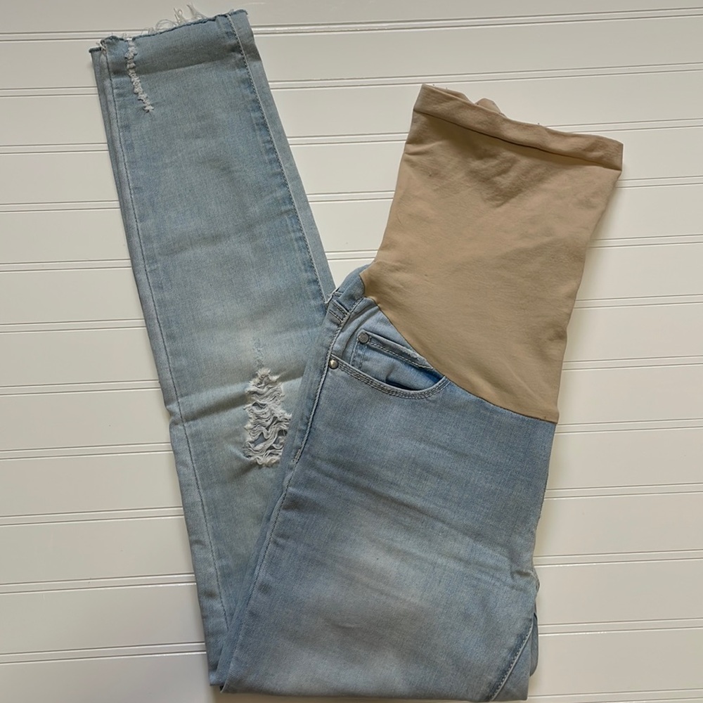 Articles of Society maternity cropped skinny jeans